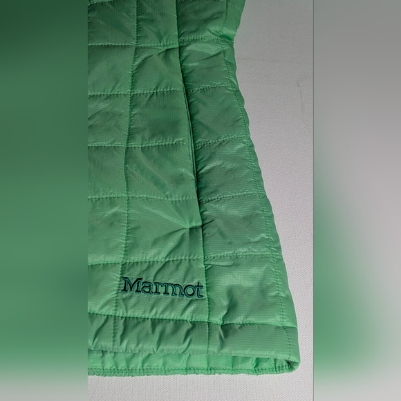 Marmot Calen Insulated Lime Size S quilted Puffy Jacket coat Lightweight Package - Picture 16 of 17